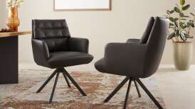 co 25 tisch nera epozy schwarz stuhl capitolo leder schwarz mi 03 001